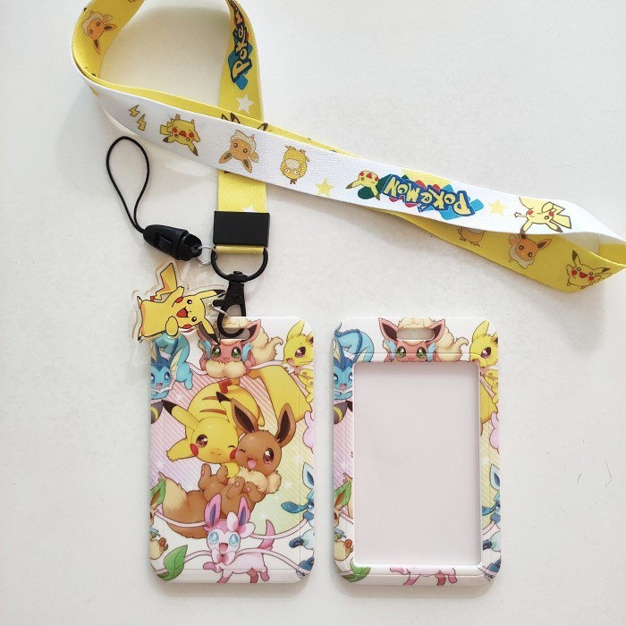 

Terlaris ID Card Holder Name Tag Lanyard / Kalung Wadah Kartu Identitas Anime Game Pokemon Go