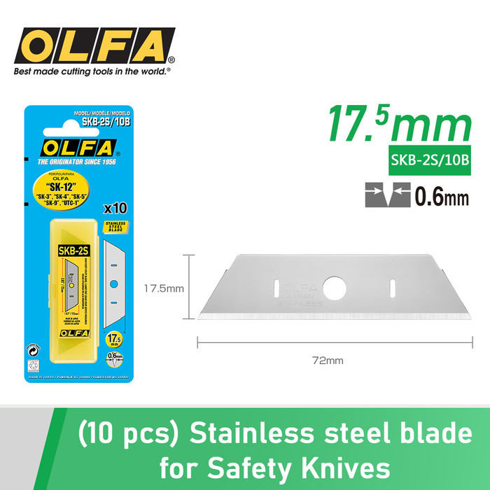 

Terlaris Refill Spare blade for the All stainless steel knife SKB-2S/10B Olfa SALE