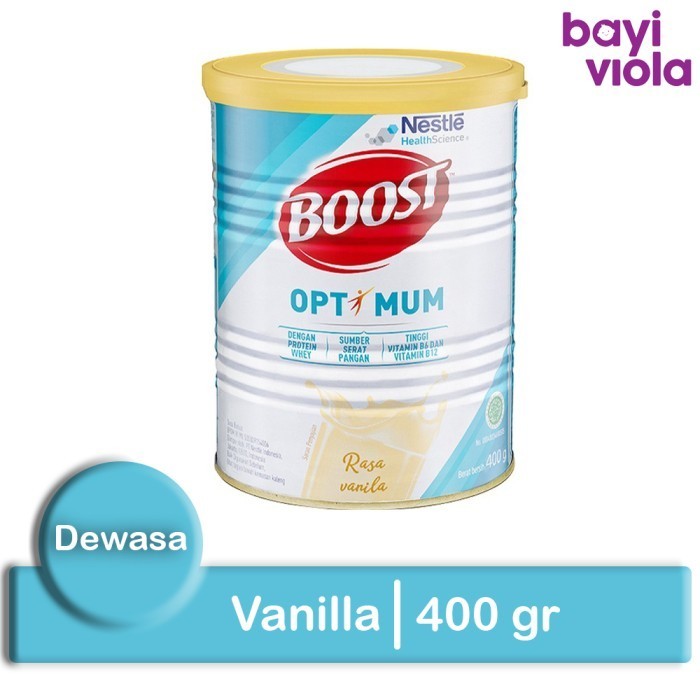 

Nestle Boost Optimum 400 gr Vanilla Vanila Susu Nutrisi Dewasa Lansia