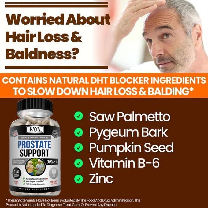 Kaya Supplement Vitamin Prostate Saw Palmetto Urinary Men Health Tabanistore