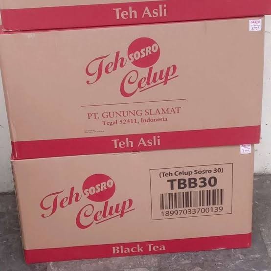 

Sosro Teh Celup 30 Sheets isi 100 box 1 dus