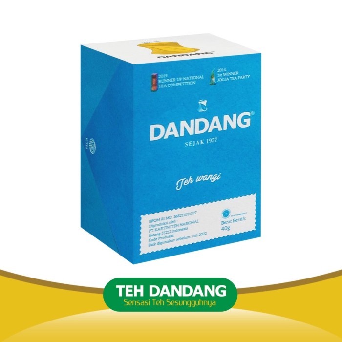 

Teh Dandang Biru 40gr - Teh Tubruk - 1 slop isi 10 box 40gr