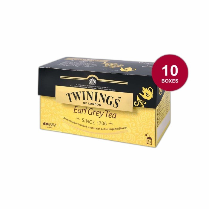 

Bundle Twinings Earl Grey 10Box Teh celup Earl grey TWG 10 Box