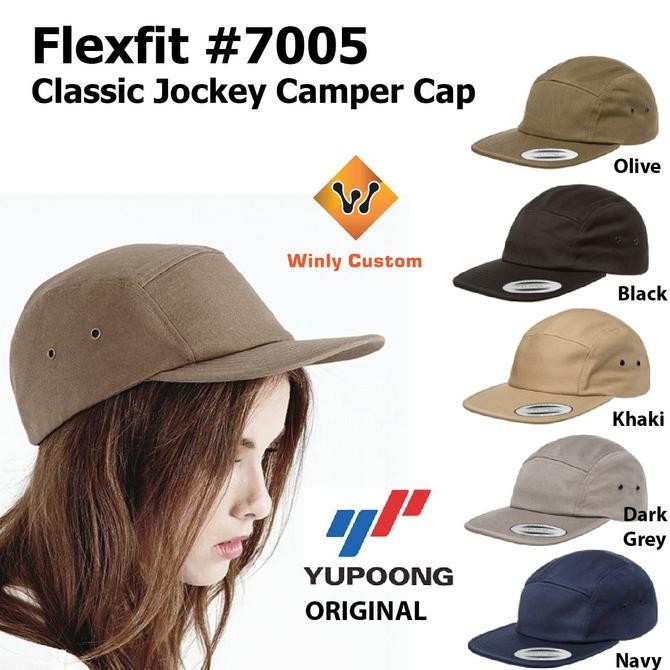 TOPI SNAPBACK Topi Yupoong Flexfit Classic Jockey Camper Cap 7005 ORIGINAL