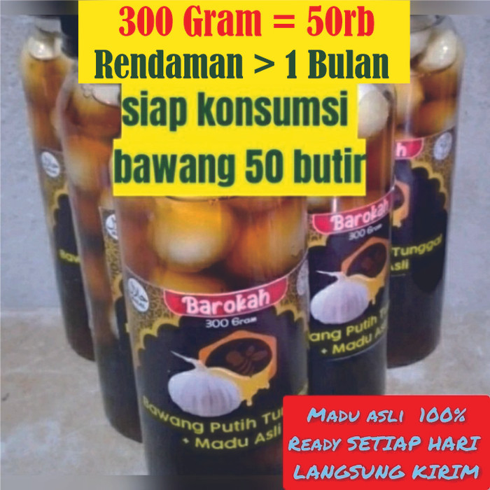 

Madu Bawang Putih Tunggal merk Barokah 300 gram