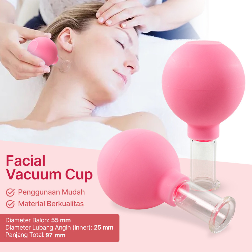 

Facial Vacuum Cup Therapy Karet Bekam Wajah 1 PCS 25 mm - Pink | Aksesoris Kesehatan