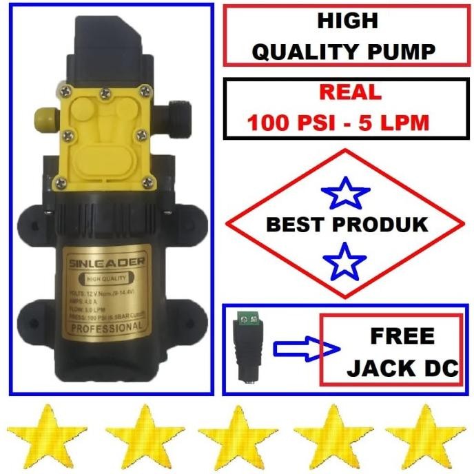 POMPA DC 12V SINGLE PUMP DC AIR CUCI MOTOR STEAM MISTING JET CLEANER