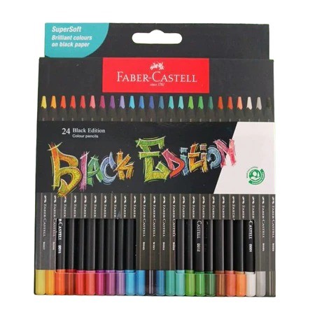 

PENSIL WARNA FABER-CASTELL BLACK EDITION 24 PANJANG
