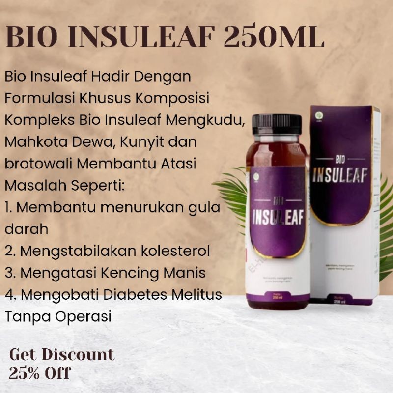 

Bio insuleaf herbal diabetes ori 250 ml