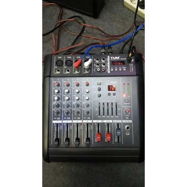 Power Mixer 4 Channel Tum Pmx402D Efek 16 Dsp  Ready