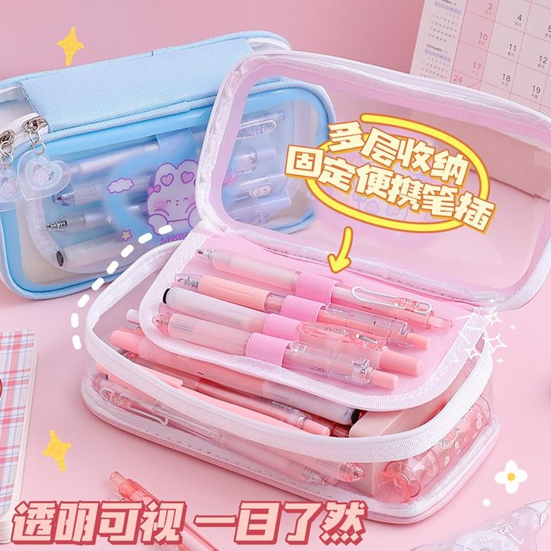 

SALE PREMIUM Kotak pensil anak / tempat pensil lucu anak sekolah / kotak pensil 2 tingkat 3 tingkat seleting hj-64