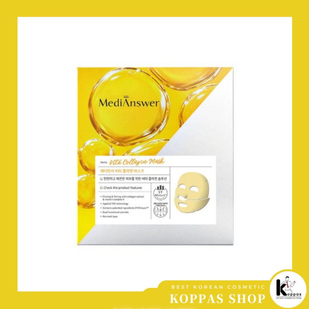 MediAnswer Vita Collagen Mask Sheet 5pc Tentang Saya |7B4464E0|