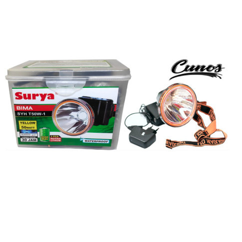 Termurah Surya Senter Kepala 50 Watt Cahaya Putih Bima Syh T50W-1 L2M2