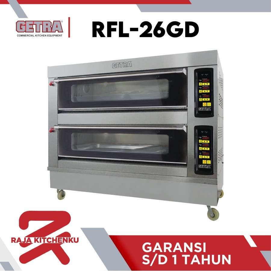 GETRA RFL26GD Oven Gas Stainless Steel 1710x820x1400mm 4 Burner