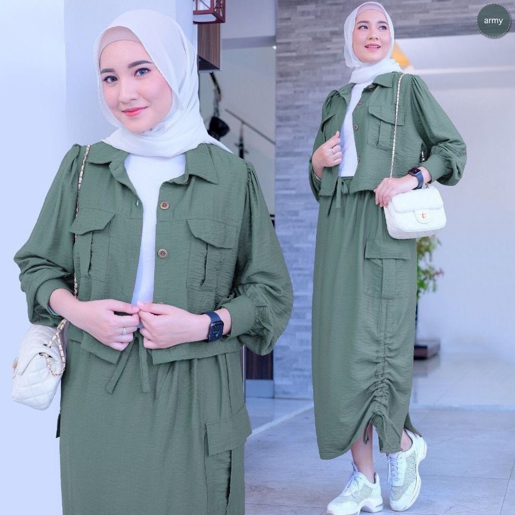 Kece Setelan Wnita Dewasa Setelan Wanita Import Premium One Set Baju Perempuan Remaja Stelan Bju Ata