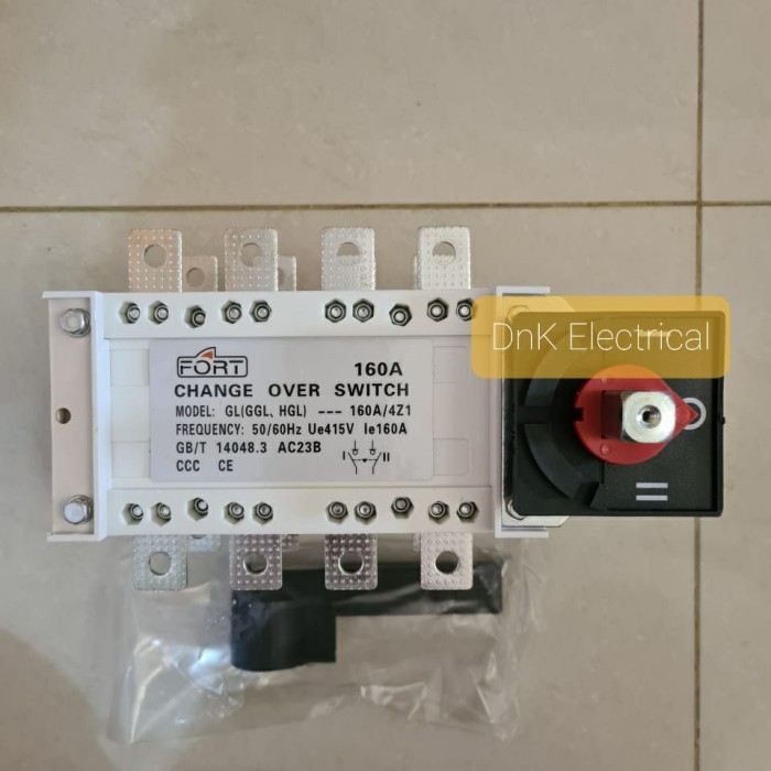 Terbaik Change Over Switch/Cos/Ohm Saklar 4P 160A Fort Gglz-160/4
