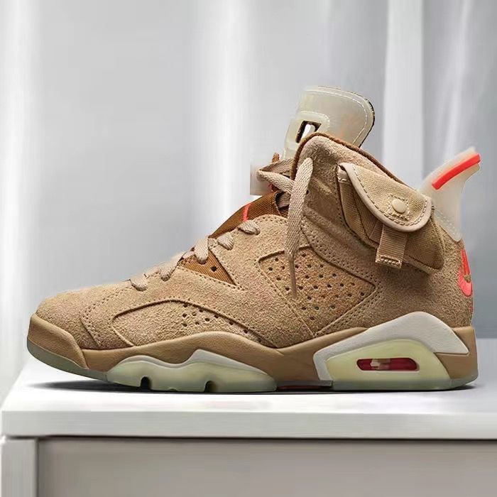 Sepatu Basket Tennis Air Jordan 6 Travis Scott Retro 36-47 |C8320F1A|