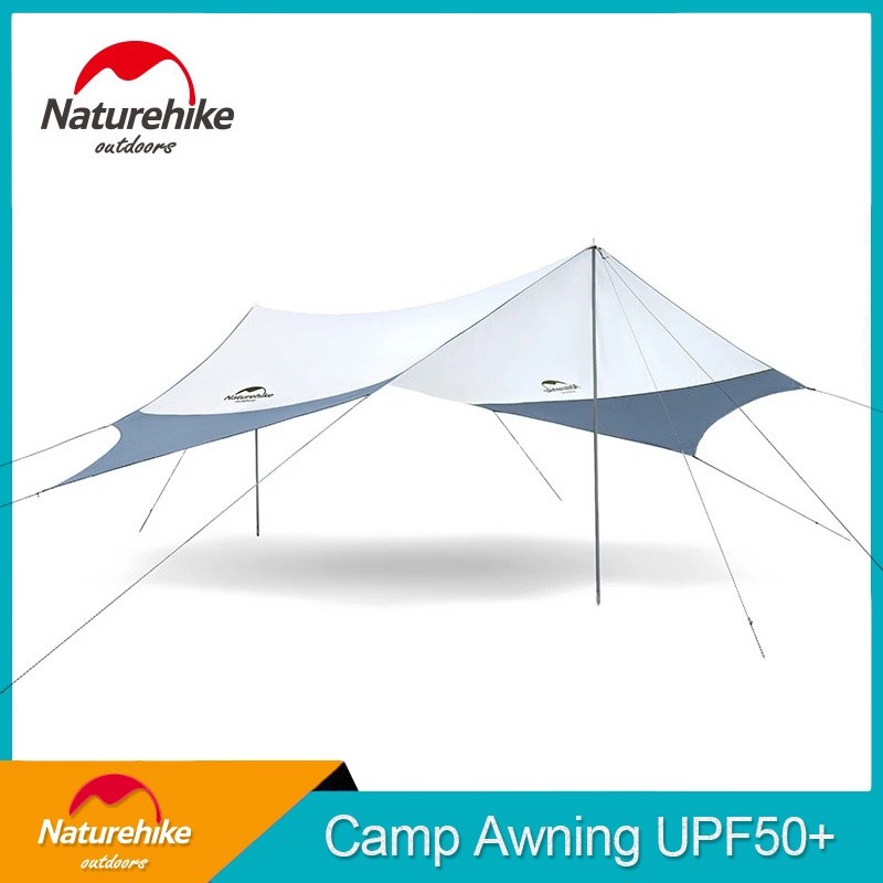 Naturehike Tenda Berkemah Besar Penampungan Matahari Luar Ruangan Kanopi Tabir Surya Perlindungan UV