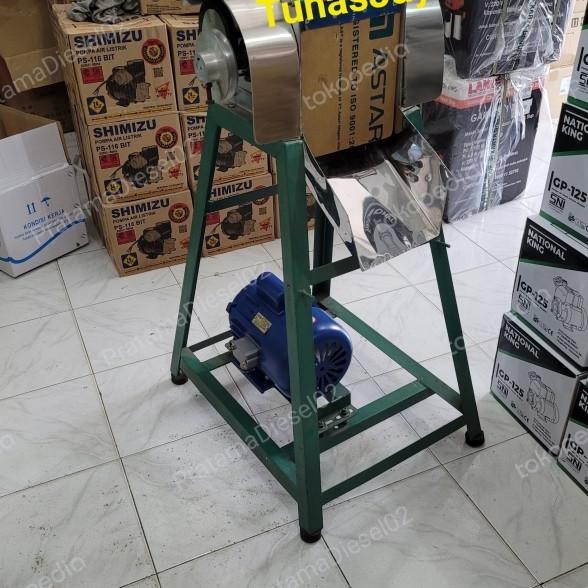 Mesin Parutan Kelapa Listrik+Dinamo 1/2Pk Siap Pakai