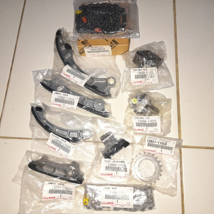 rantai timing chain set Toyota Hiace Premio 2800cc 13 item part