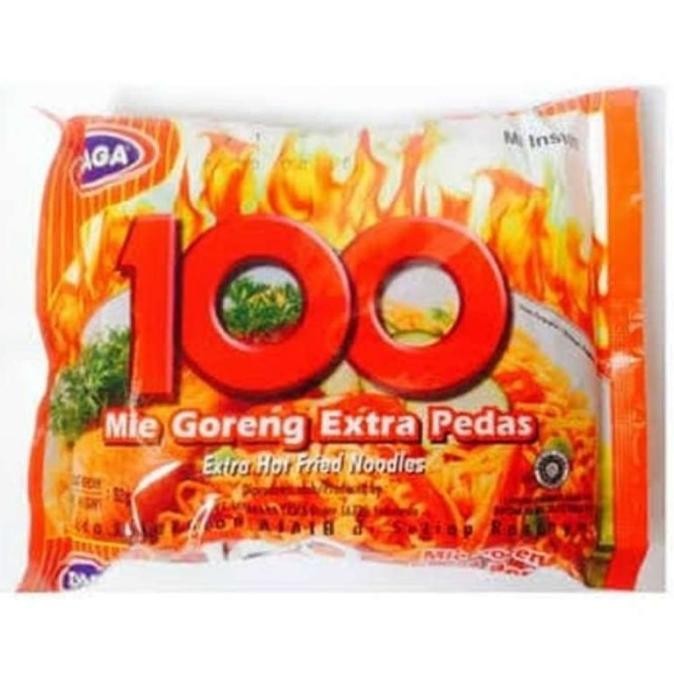 

GAGA 100 Mie Goreng Extra Pedas - 1 Dus / 40 Pcs