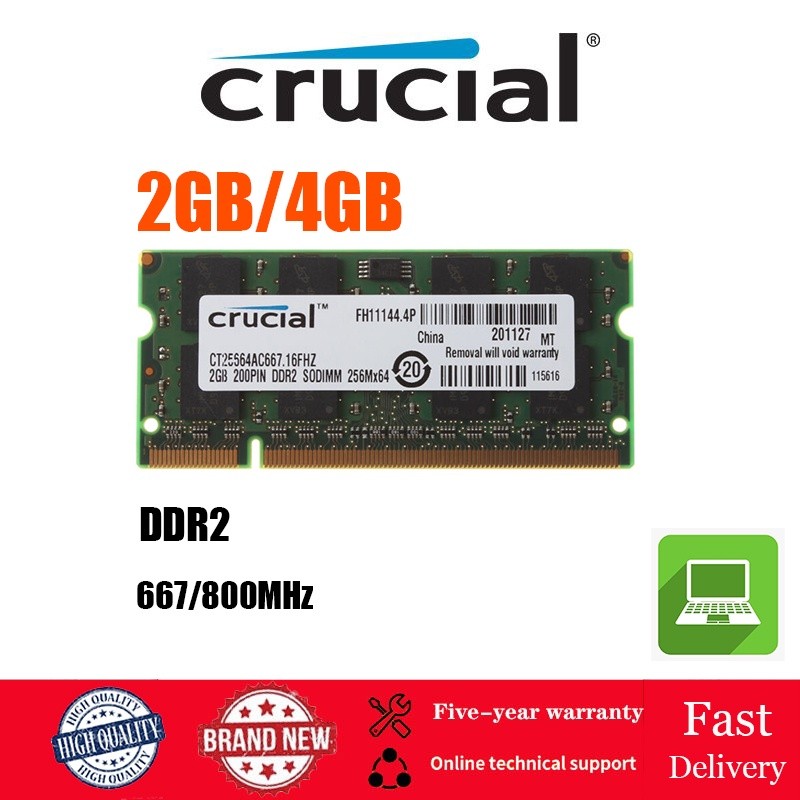 Penting DDR2 2GB 4GB 8GB Notebook RAM SODIMM PC2-5300 PC2-6400 667MHZ 800MHZ Sodimm Memori Laptop RA