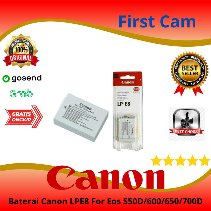 TERBARU Baterai Baterry Kamera Canon LP-E8 LPE8 For Canon 550D,600D,650D,700D
