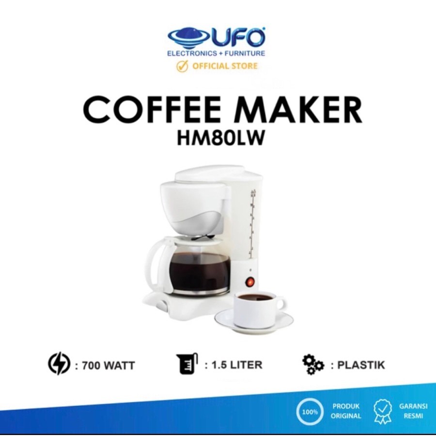 Sharp Coffee Maker 1.5 Liter Pembuat Kopi Coffee Maker | HM80LW