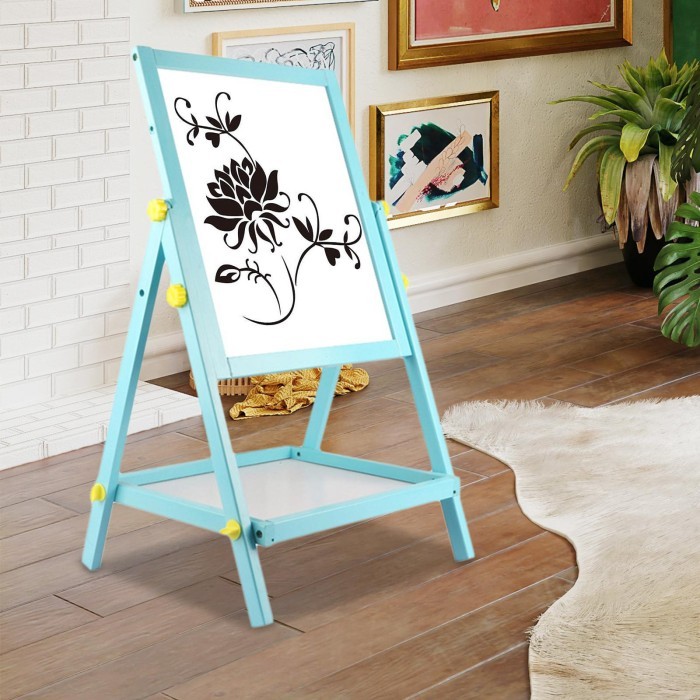 

promo! Standing Art Easel Double Sided Whiteboard Chalkboard Painting