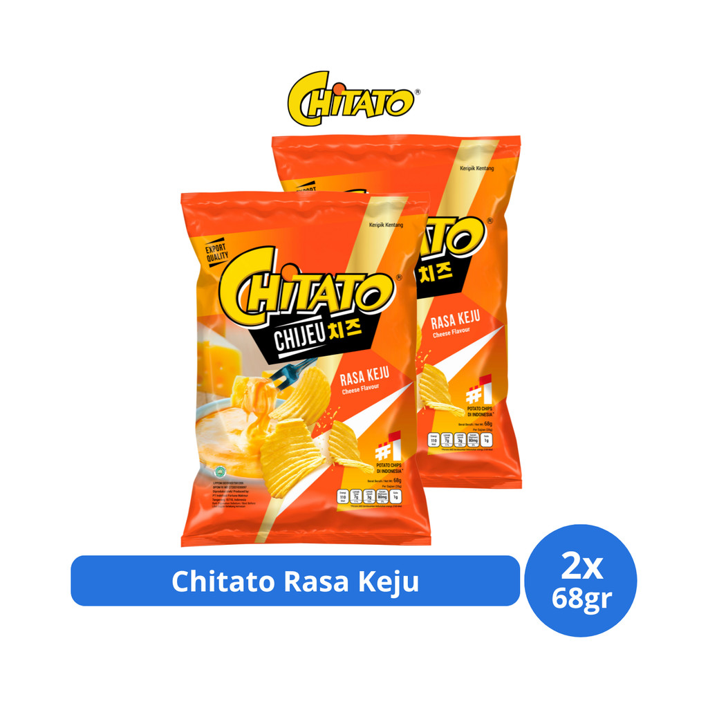 

Chitato Keripik Kentang Rasa Keju 68gr x 2 pcs