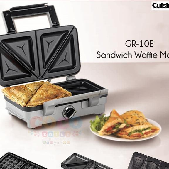 Cuisinart Gr-10E Sandwich Waffle Maker Griddler Panini Press Ready