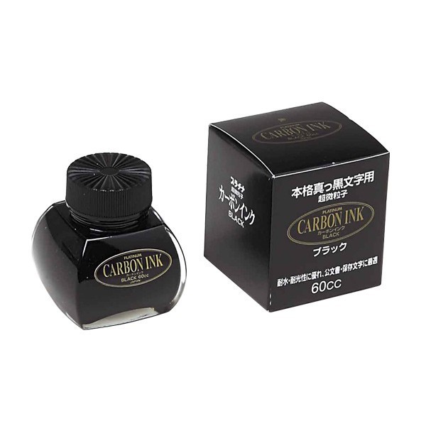 

PLATINUM Fountain Pen Ink Black Carbon Waterproof/Tinta Fountain Pen