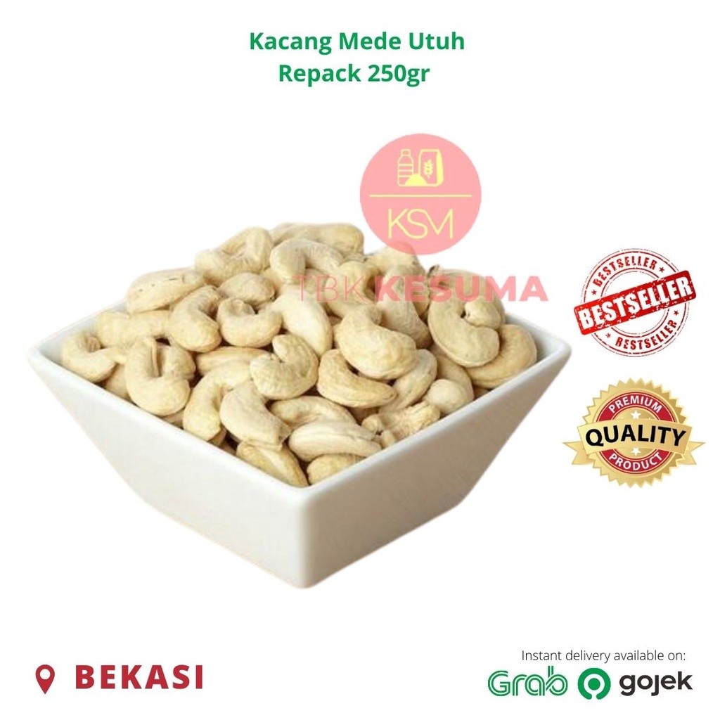 

Kacang Mede/Mete utuh repack 250gr