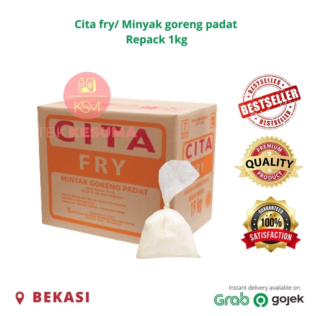 

Cita fry/ Minyak goreng padat repack 1kg