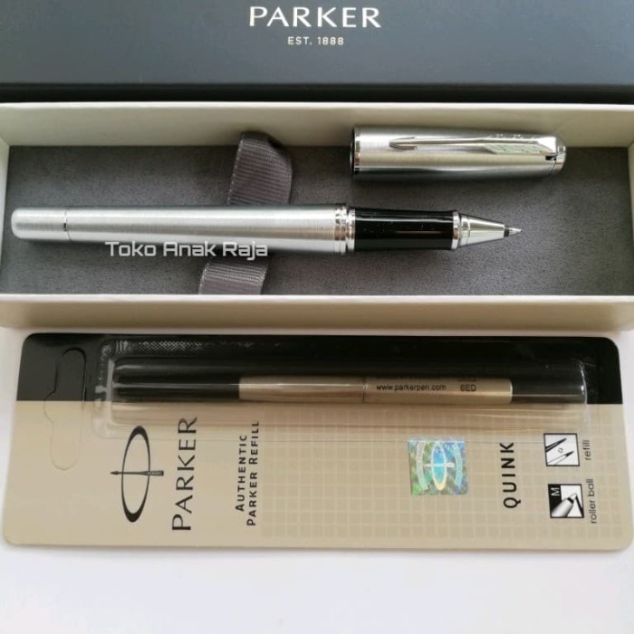 

Paket 1 Klik:1 pc Urban Lux Silver Stainless CT Rollerball+Ref RB
