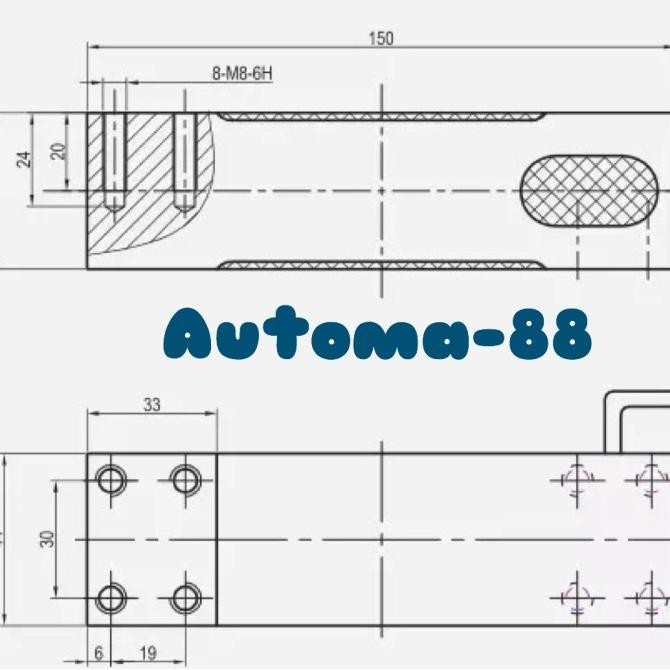 Strain Gauge Pressure Sensor 150Kg Loadcell 150Kg Load Cell 150 Kg