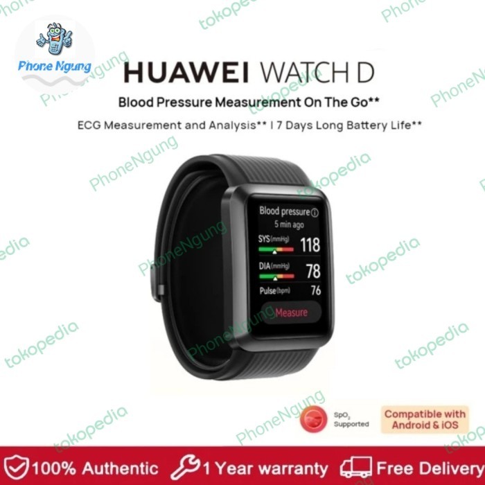 Produk Ready Huawei Watch D Smartwatch Blood ECG