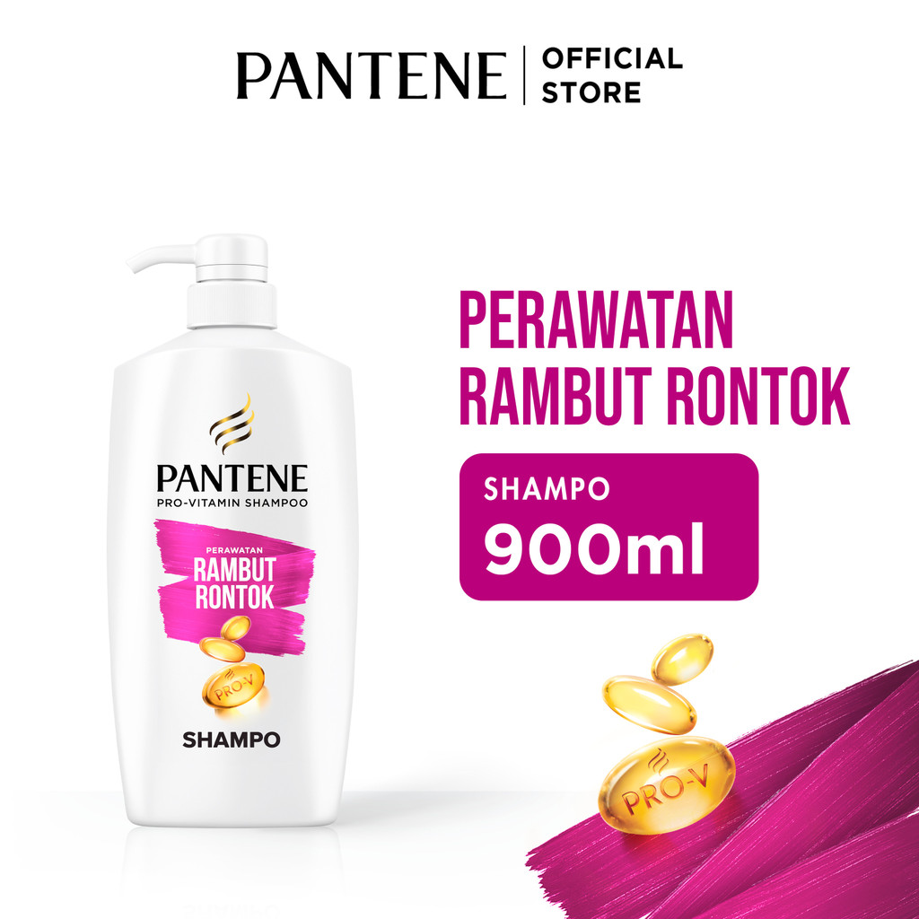 Pantene Shampoo Perawatan Rambut Rontok Pro-V 990ml / Pantene Shampoo