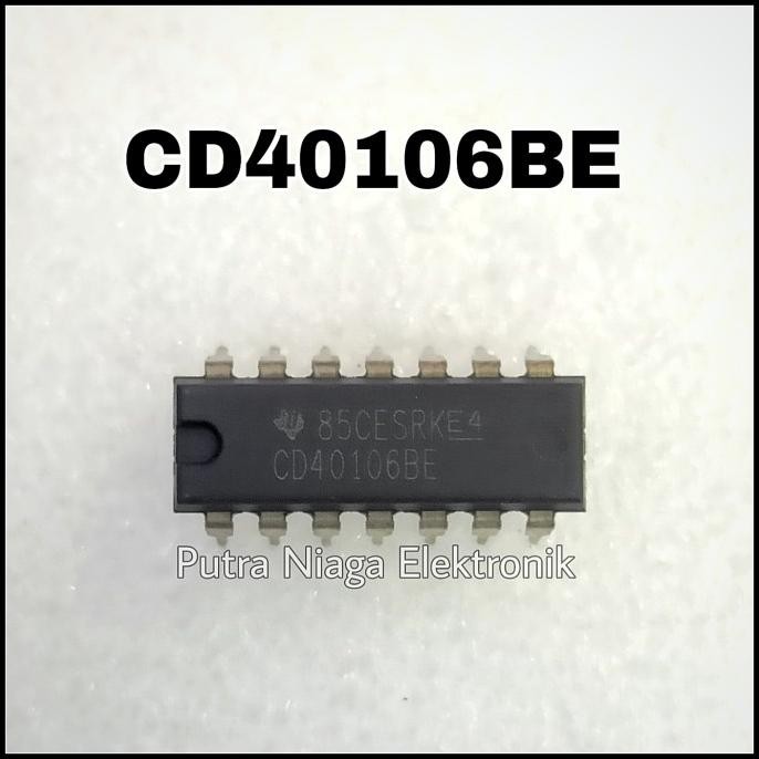 Murah ic CD40106BE Dip 14 pin CD40106 / TC40106 / HEF40106 / HCF40106 putr4n dijamin