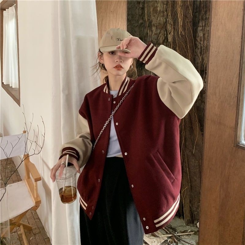 Epix Apparel Jaket VARSITY POLOS Big Size Jacket Baseball Bisbol Kancing Bomber BASIC Oversized S M 