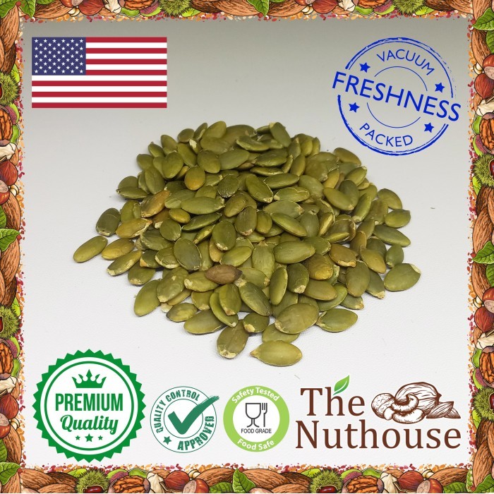 

Terlaris 500gr Pumpkin Seeds Roasted / Biji Labu Kupas Panggang (Oven) SALE