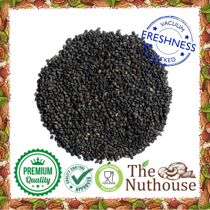 

Terlaris 1kg Black Sesame Seeds Roasted / Biji Wijen Hitam Sangrai [Premium] SALE