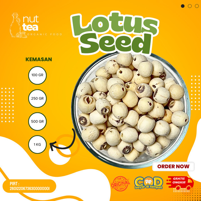 

Terlaris Lotus Seed 100gr - Biji Teratai (Lian Zhi) / Lienci / White Lotus Seed SALE