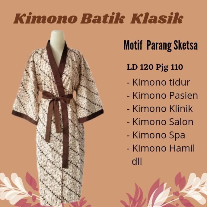 Kimono Spa/ Bathrobe/ Kimono Batik / Kimono Mandi/ Kimono Hotel