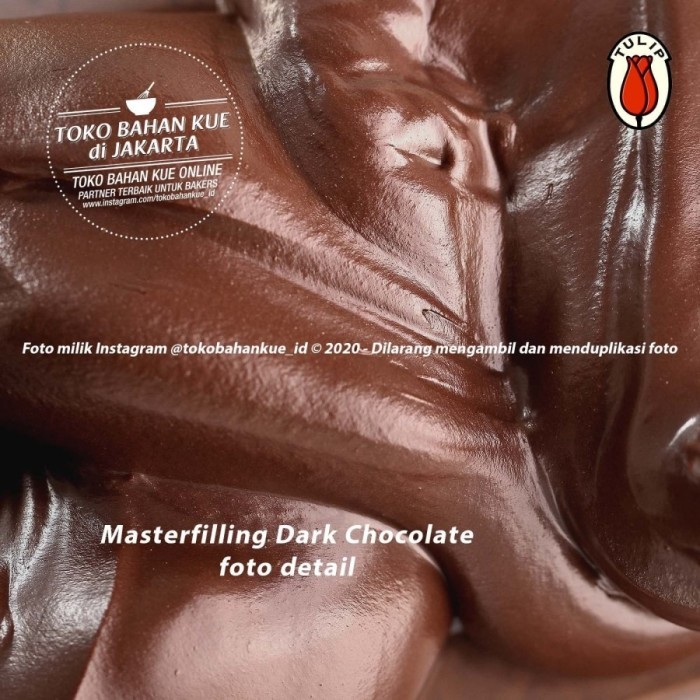 

Tulip Dark Chocolate Master Filling Cokelat Pasta Coklat Paste 500 Gr
