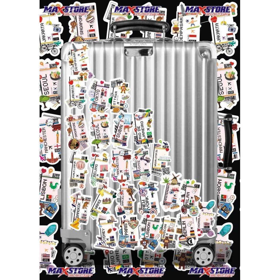 

boarding pass sticker / travel sticker / rimowa sticker / luggage tag