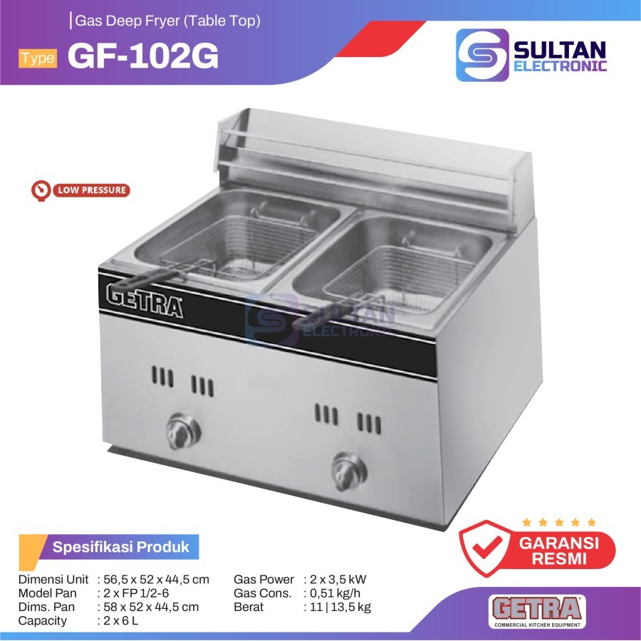 GETRA Gas Counter Top GF-102G / GF 102G / GF102G