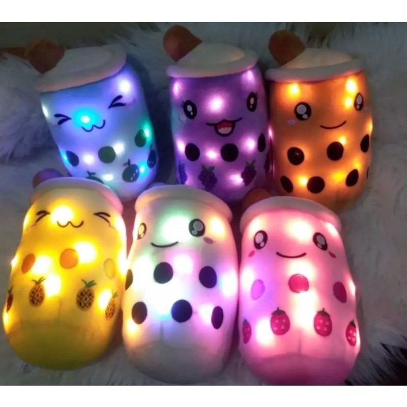murah Boneka Boba Bubble Milk Tea Brown Sugar LED/Boneka Boba Bubble Milk Tea Brown Sugar LED/boba