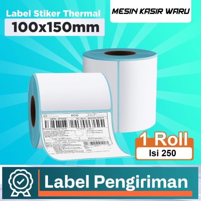 

Terlaris STIKER LABEL BARCODE KERTAS STICKER DIRECT THERMAL 100x150 mm SALE