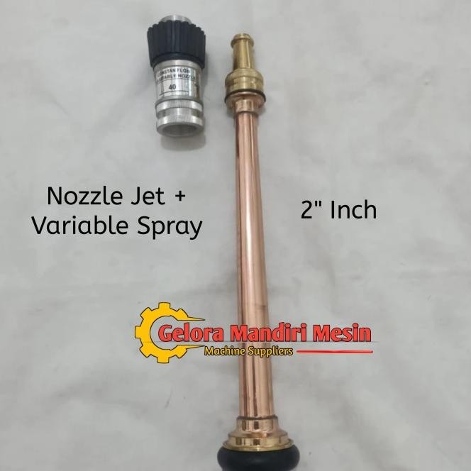 Jet Nozzle Sprayer + Variable Pemadam 2 Inch Full Kuningan